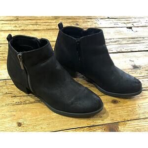 Carlos by Carlos Santana Women’s Size 9M Black Brie Ankle Zip Up Heeled Boots